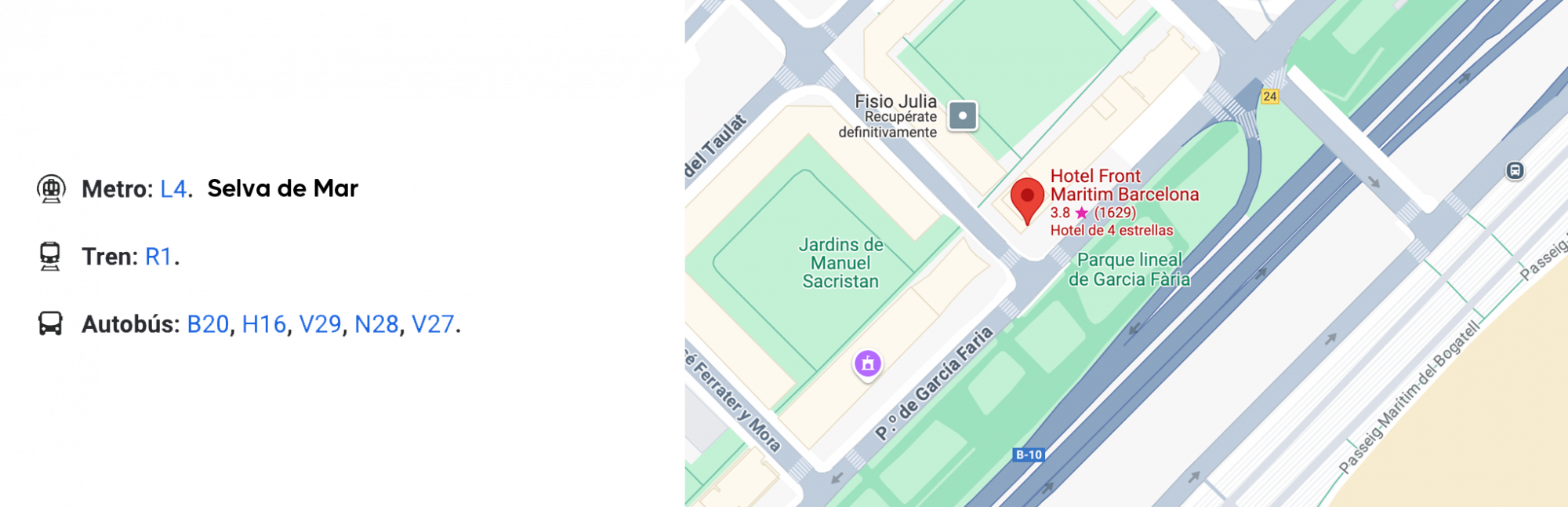 Cómo llegar al hotel - Mapa